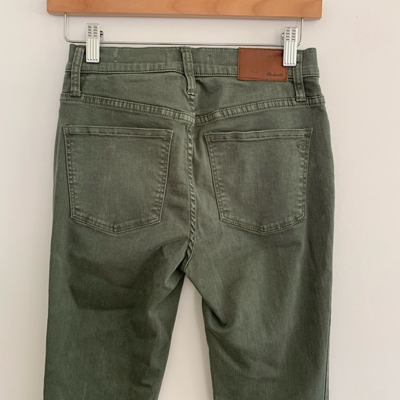 Madewell 9” High Rise Skinny Pants Olive - Picture 7 of 15